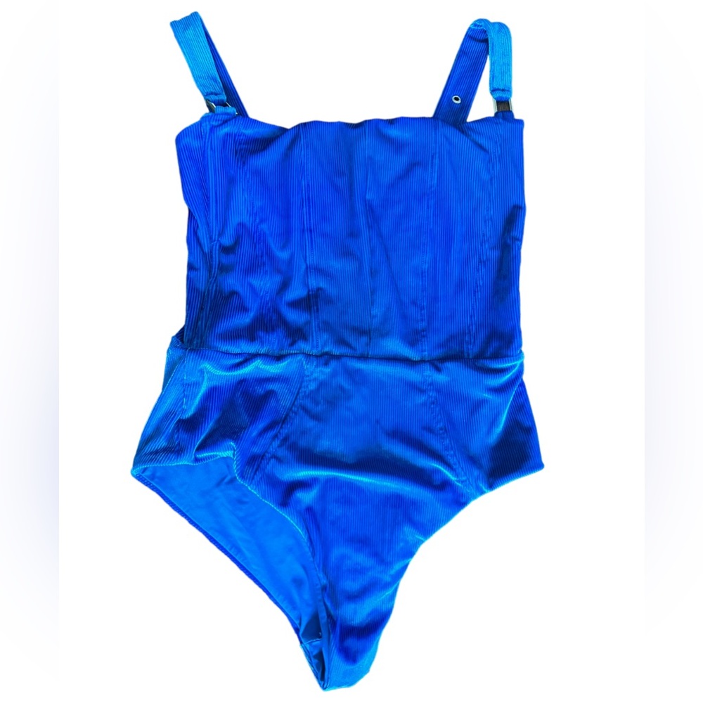REVEL RAY SWIMSUIT Bathing Suit Blue One Piece SMALL